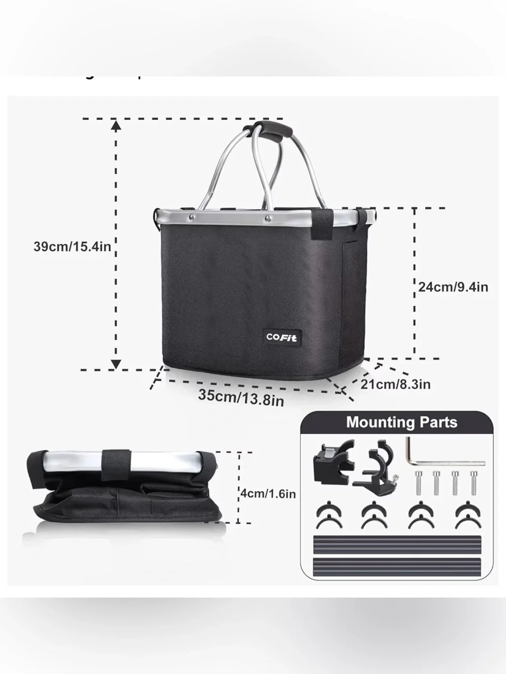 Front Bike Pet Basket - Secure Dog Carrier